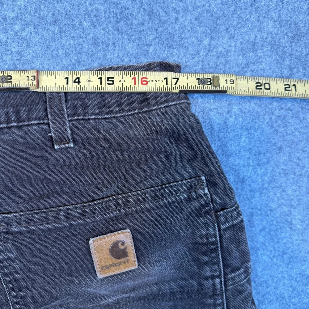 VTG Carhartt B194 Duck Canvas Double Knee Pants 38 Brown Quilted Insulated 38x30